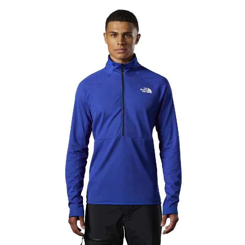 Men fleece bomber jackets with a stylish ribbed collar Men's Summit FUTUREFLEECE LT Half-Zip