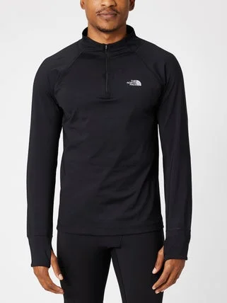 Plus Size Men's Puffer - Style Pullover in Black for Maximum Warmth and Style Men's Winter Warm Essential Mock ¼ Zip
