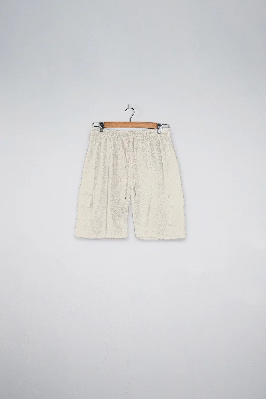 Men fleece - paneled cycling jerseys for bike rides M002 OFF WHITE