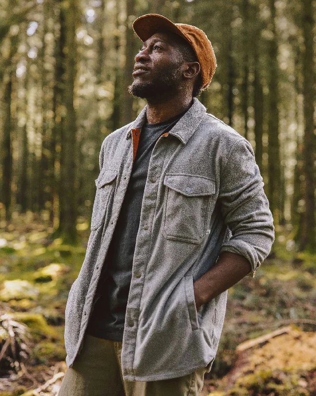 Men fleece - lined trucker hats for a casual look Maple Recycled Polar Fleece Shirt - Grey Marl 2