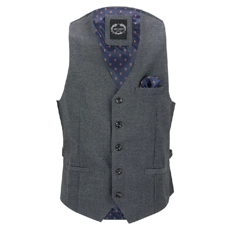 Lightweight men vest made from recycled materials for eco - conscious consumers MAX - WAISTCOAT IN DARK GREY