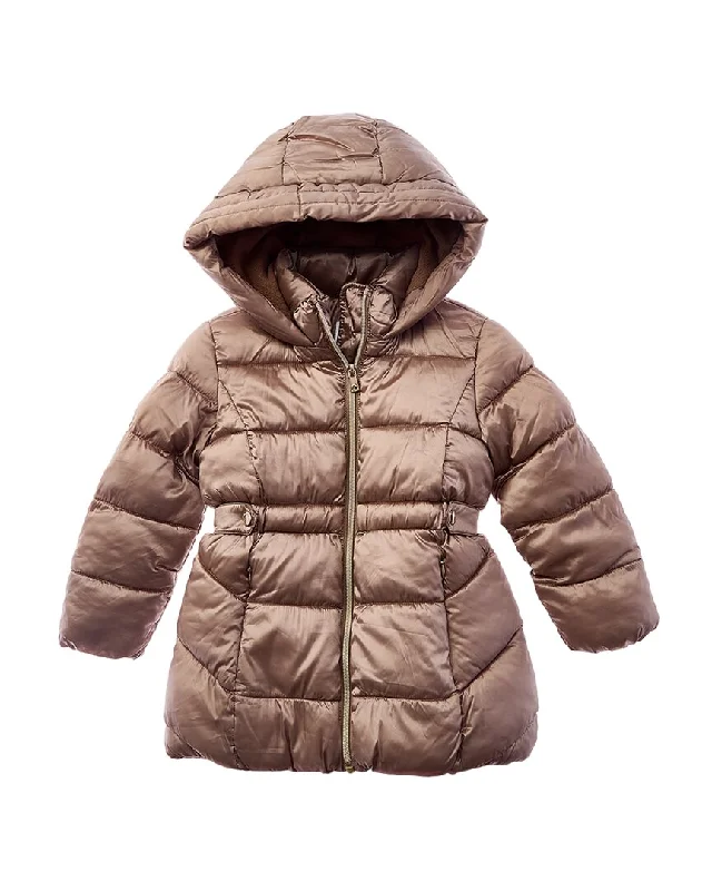 Men down jackets with a breathable membrane to prevent sweating Mayoral Metallic Hooded Puffer Jacket