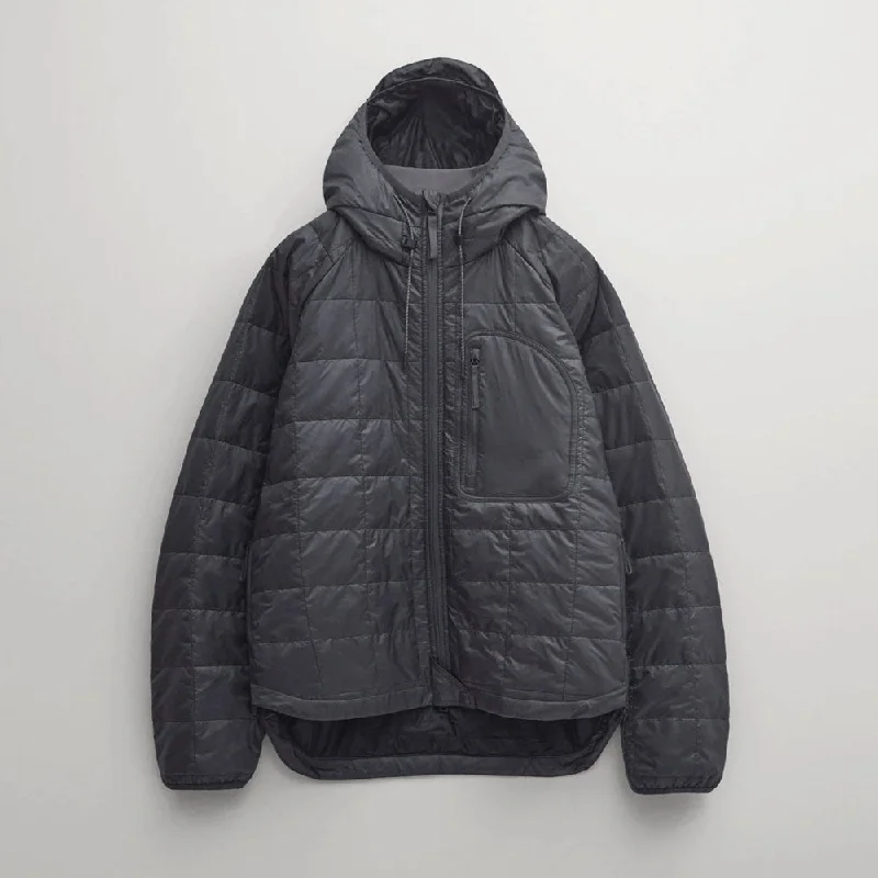 Men leather blouson jackets with a drawstring hem for a customizable fit Men’s Black Parka Jacket