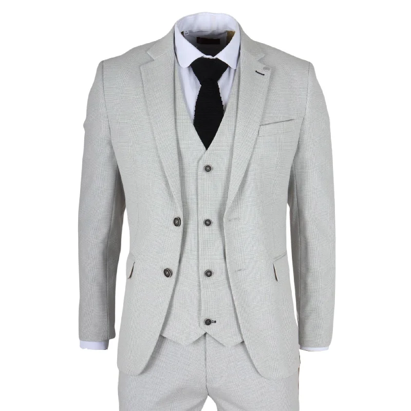 Men Blazers for Office Work in Professional Designs​ Men's Blazer Grey Checked Classic Sport Coat Plaid Tailored Fit
