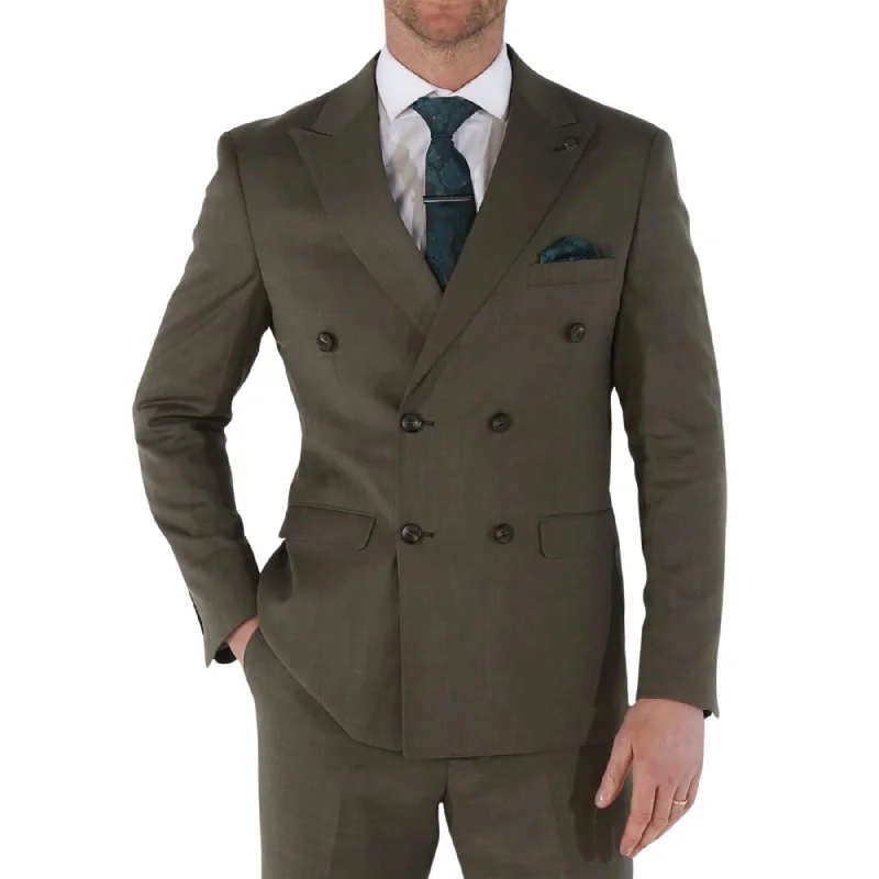 Men Blazers for Polo Matches in Classic and Sporty Styles​ Men's Blazer Sage Green Double Breasted Sport Coat Tailored Fit Summer Suit Jacket