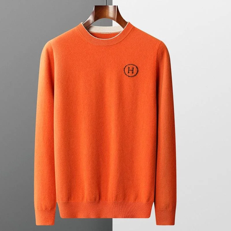 Regular Fit Men's Denim - Look Pullover in Blue for a Casual and Edgy Outfit Men's Crew Neck Pullover Sweater