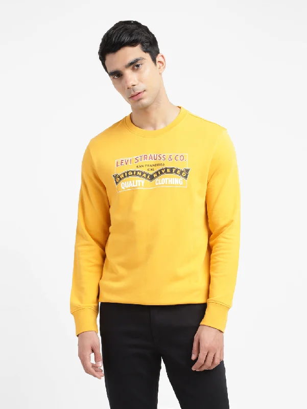 Thermal men sweatshirt for cold - weather activities Men's Graphic Print Crew Neck Sweatshirt