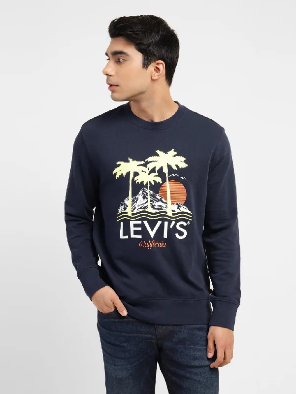 Christmas - themed men sweatshirt for the holiday season Men's Graphic Print Crew Neck Sweatshirt