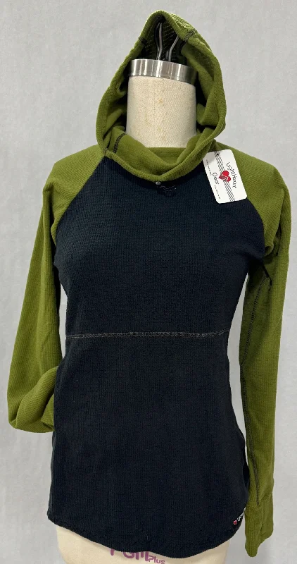 Men fleece - lined leather jackets for a luxurious feel Men's Hoodie - Black w/ Olive sleeves & hood
