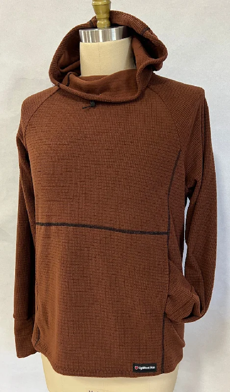 Men fleece - backed windbreakers for windy days Men's Hoodie - Brown