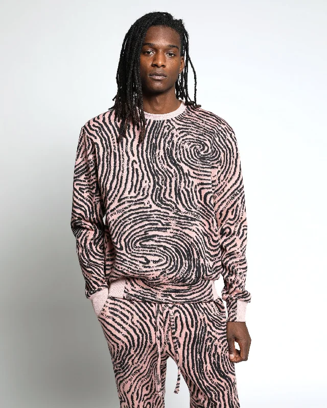 Tall Men's Longline Pullover in Gray for a Relaxed and Fashionable Look Identity Hyper Reality Knit Crewneck
