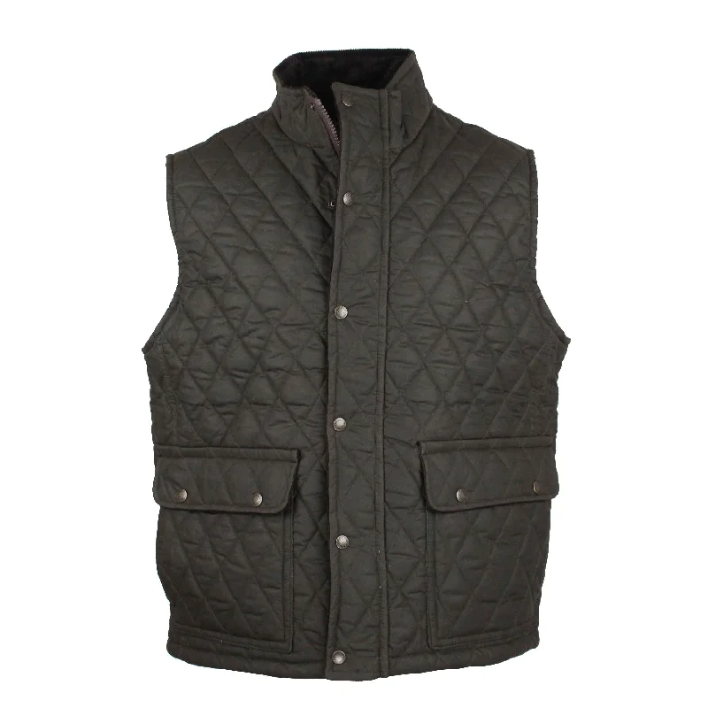 Lightweight men vest made from recycled materials for eco - conscious consumers W17 - Men's Kensington Gilet - OLIVE