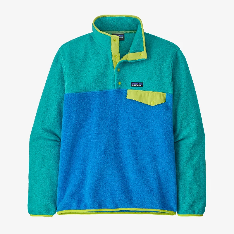 Men fleece zip - up hoodies for outdoor adventures Men's Lightweight Synchilla® Snap-T® Pullover