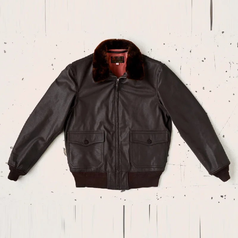 Men leather jackets with a distressed look for a rugged and vintage appeal Mens M-422A flight Leather Bomber Jacket