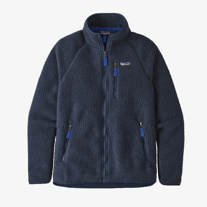 Men fleece beanies with a pom - pom for a trendy look Men's Retro Pile Jacket