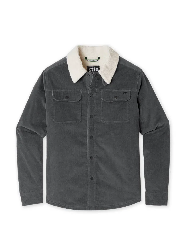 Men fleece - trimmed flannel shirts for a rustic charm Men's Saratoga Shearling Jacket
