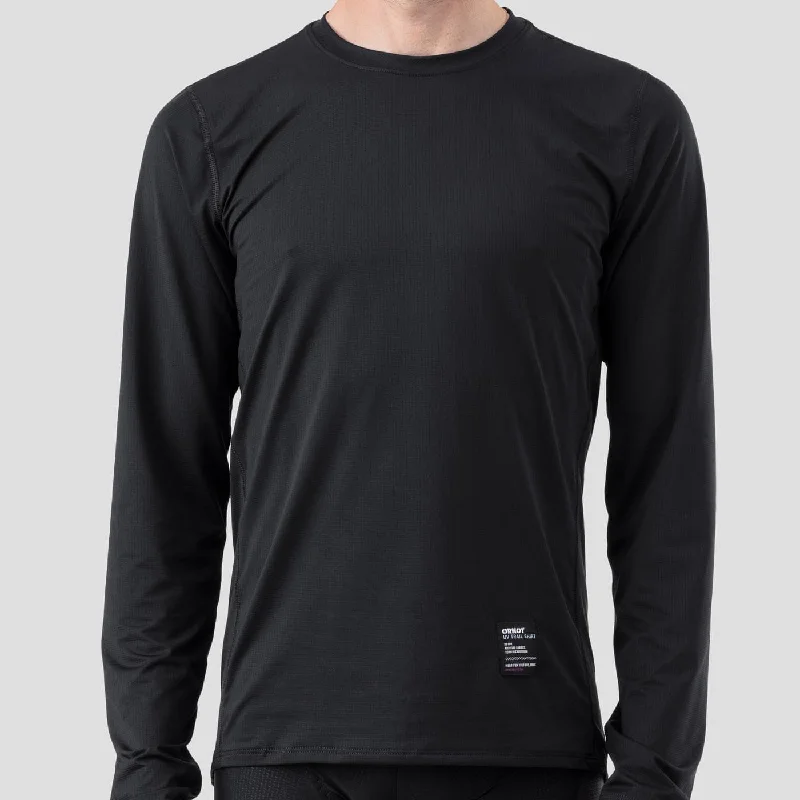 Tall Men's Longline Pullover in Gray for a Relaxed and Fashionable Look Men's UV Trail Shirt - Obsidian