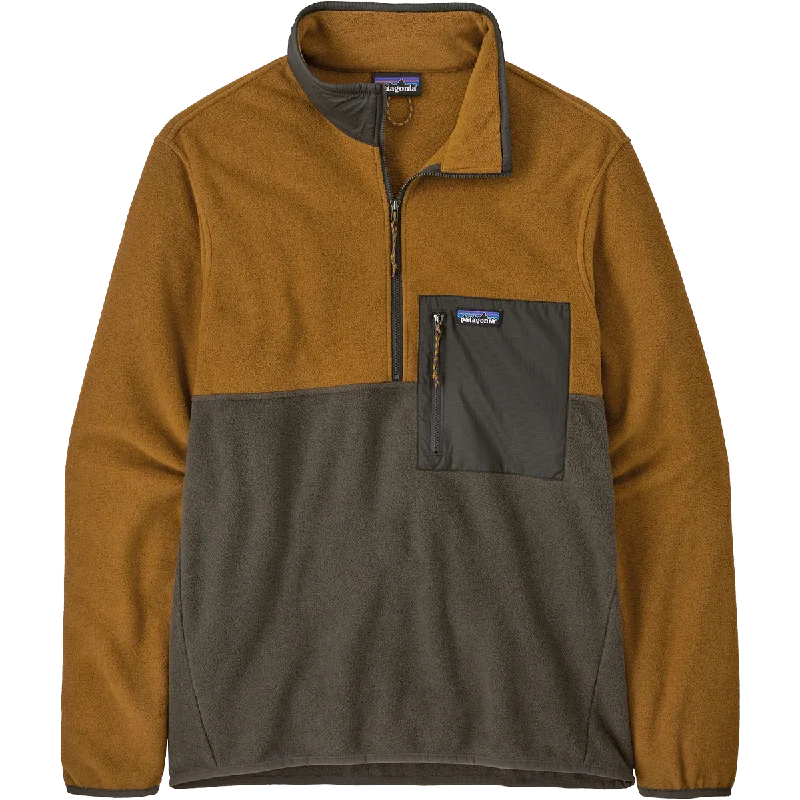 Men fleece thermal shirts for layering in winter Men's Microdini 1/2-Zip Pullover