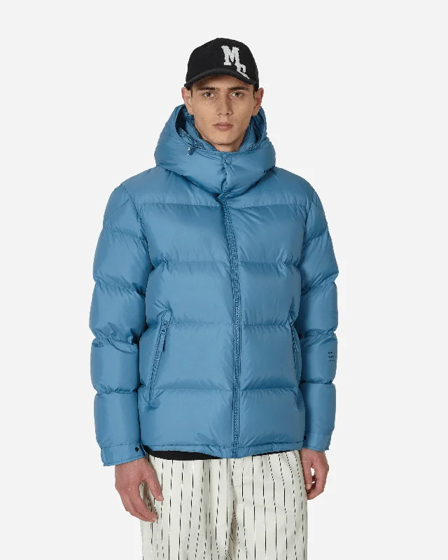 Plus - size men down jackets with a roomy fit for added comfort FRGMT Acanthus Down Jacket Blue