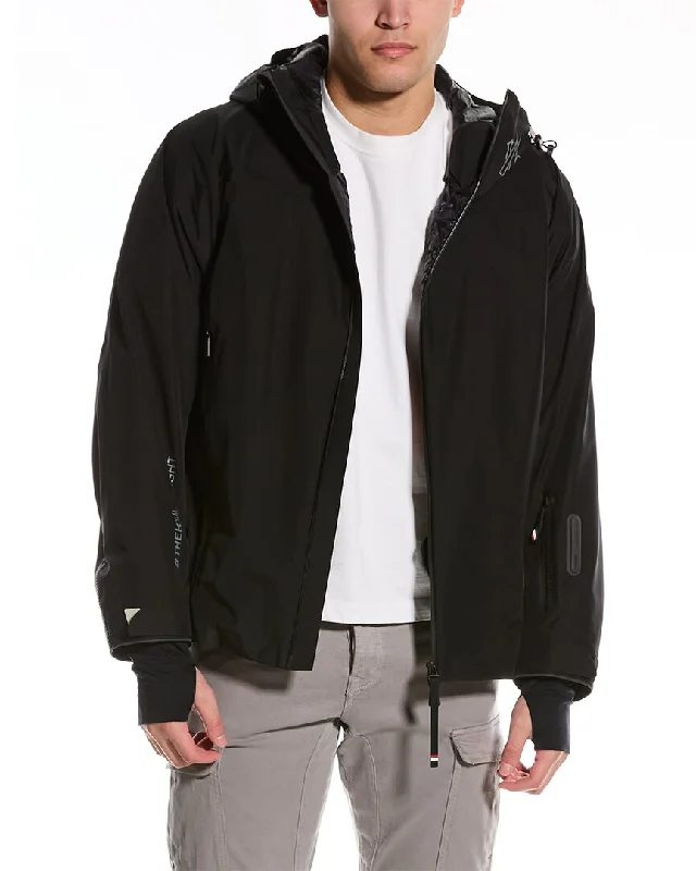 Men down jackets with a built - in hand - warmer pocket for cold fingers Moncler Montgirod Down Jacket