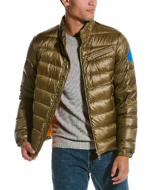 Men down jackets with a fur - trimmed hood for a touch of luxury Moncler Quilted Down Jacket