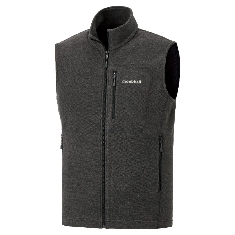 Men fleece - lined denim jackets for a rugged style Montbell Mens Chameece Vest