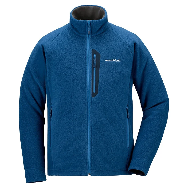Men fleece quarter - zip pullovers with thumbholes Montbell Mens Climaplus 200 Jacket