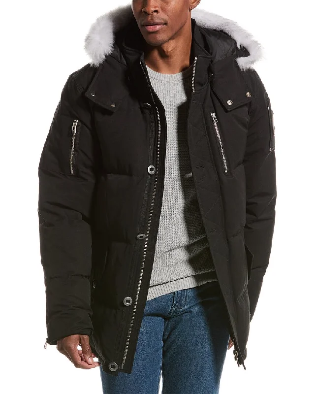 Plus - size men down jackets with a roomy fit for added comfort Moose Knuckles 3Q Down Coat