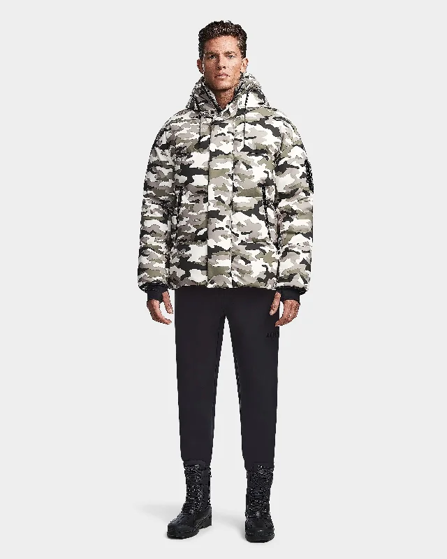 Men down jackets with a breathable membrane to prevent sweating NELSON UNISEX DOWN PUFFER WITH HOOD