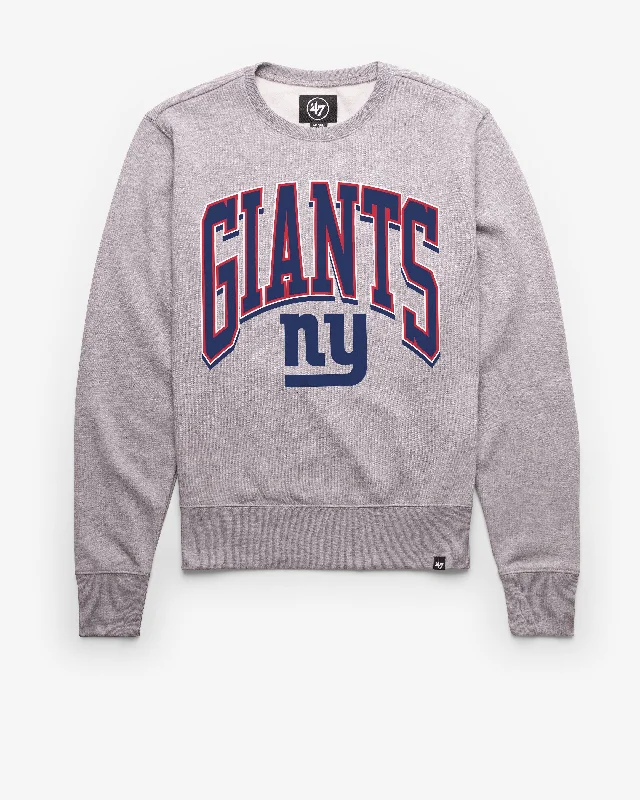 V - neck men sweatshirt for a unique look NEW YORK GIANTS HISTORIC WALK TALL '47 HEADLINE CREW