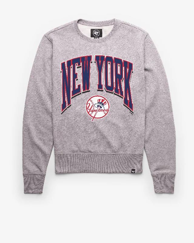 Hooded men sweatshirt with a drawstring closure NEW YORK YANKEES COOPERSTOWN WALK TALL '47 HEADLINE CREW