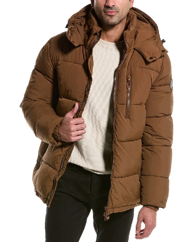 Men down jackets with a trendy color - block design for a fashion - forward look Noize Baltimore Puffer Jacket