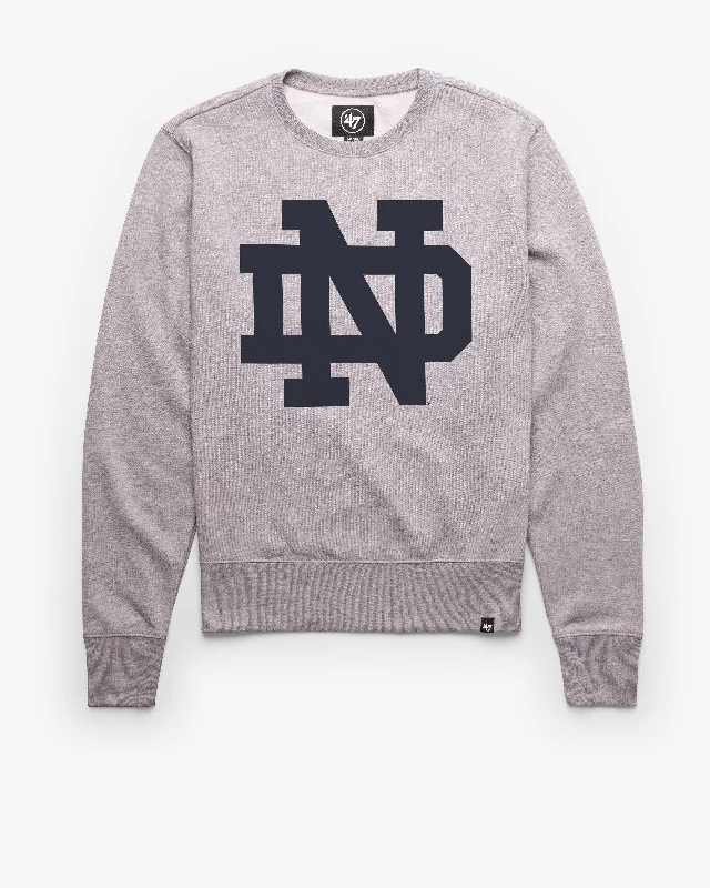 Retro - style men sweatshirt inspired by the 80s NOTRE DAME STANDALON IMPRINT '47 HEADLINE CREW