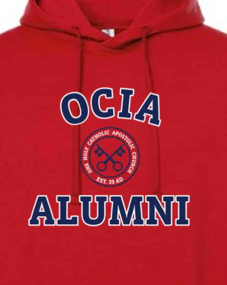 Camouflage - pattern men hoodie for outdoor enthusiasts OCIA Alumni - Hoodie Sweatshirt