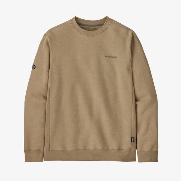 Regular Fit Men's Denim - Look Pullover in Blue for a Casual and Edgy Outfit Patagonia Fitz Roy Icon Uprisal Crew Sweatshirt - Classic Tan