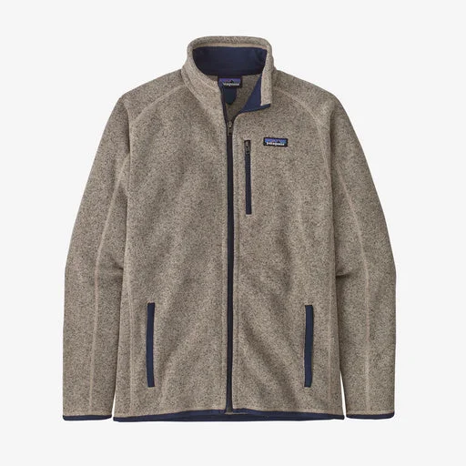 Men's Graphic Print Pullover in White with a Retro Design for a Trendy Streetwear Look Patagonia Men's Better Sweater® Fleece Jacket - Oar Tan