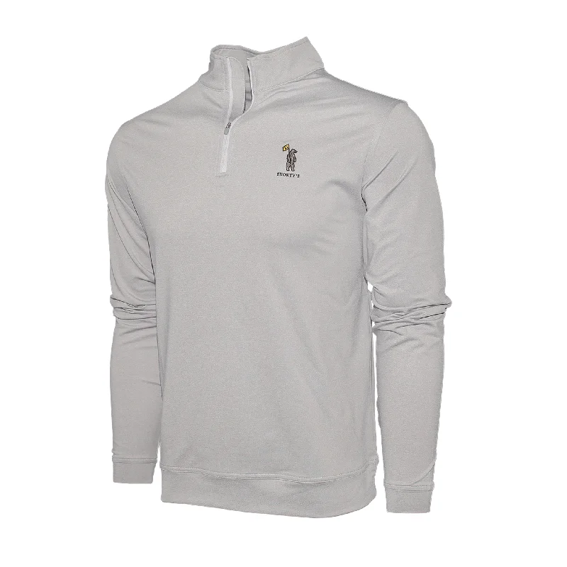 Tall Men's Longline Pullover in Gray for a Relaxed and Fashionable Look Perth Mélange Performance Quarter-Zip - Shorty's