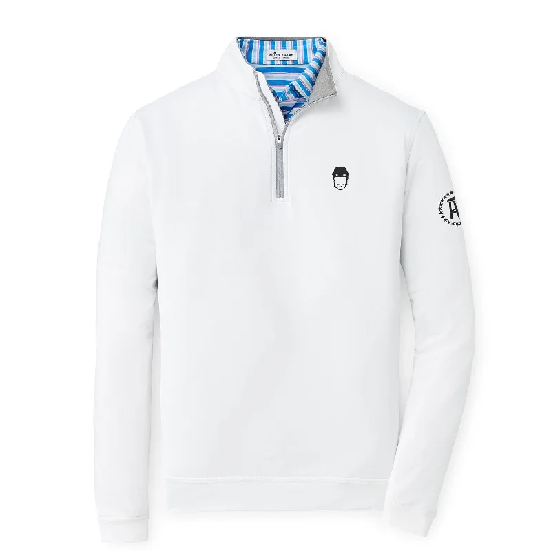 Regular Fit Men's Denim - Look Pullover in Blue for a Casual and Edgy Outfit Peter Millar x Spittin Chiclets Perth Stretch Loop Terry Quarter Zip