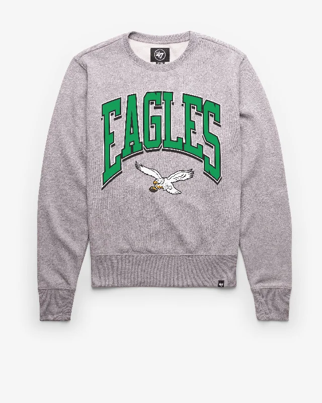 Fleece - lined men sweatshirt for extra warmth in winter PHILADELPHIA EAGLES HISTORIC WALK TALL '47 HEADLINE CREW