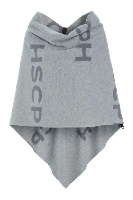 Men fleece - filled down vests for lightweight warmth PONCHO - 4026P - HSCPH PRINT
