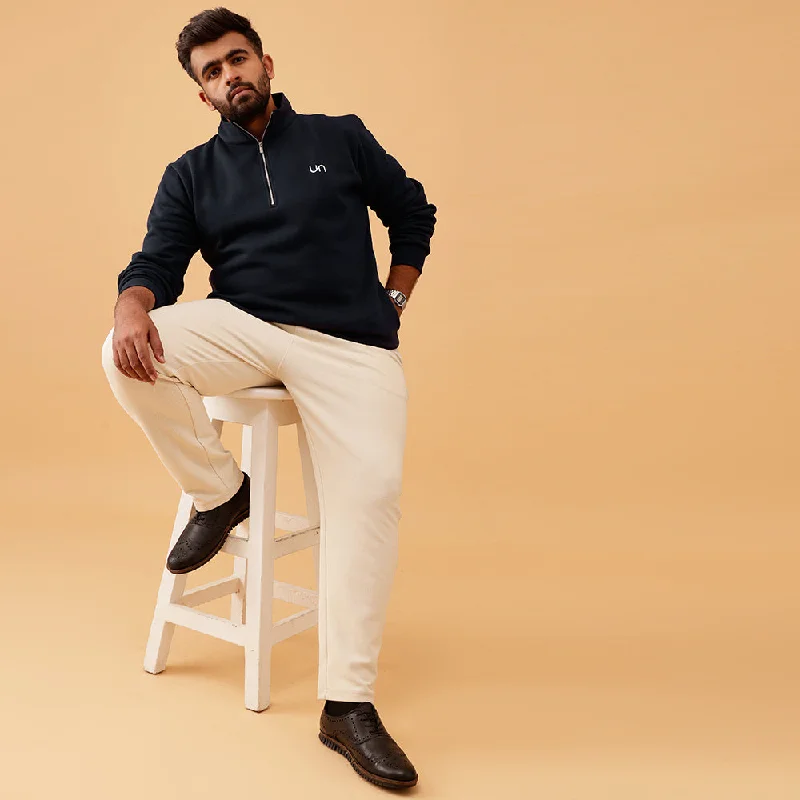 V - neck men sweatshirt for a unique look Premium Quarter-Zip Sweatshirt
