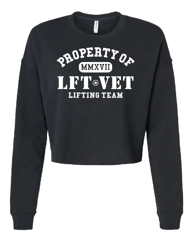 Men's Embroidered Pullover in Red with Floral Details for a Spring - Inspired Style Property of LFTVET Cropped Crew Pullover