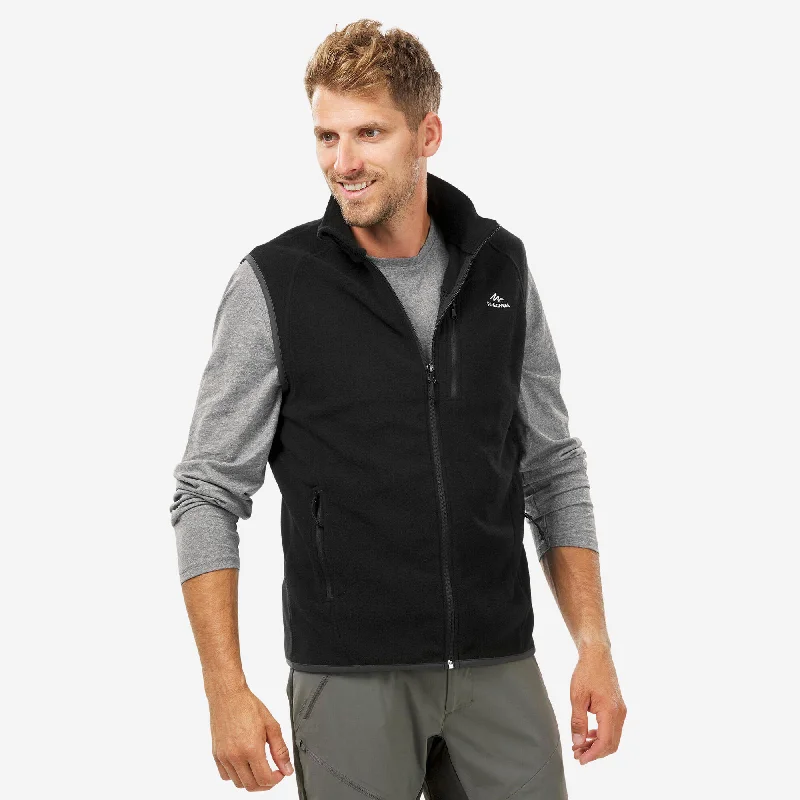 Men fleece - trimmed duffel bags for travel convenience Quechua Men's MH120 Fleece Vest
