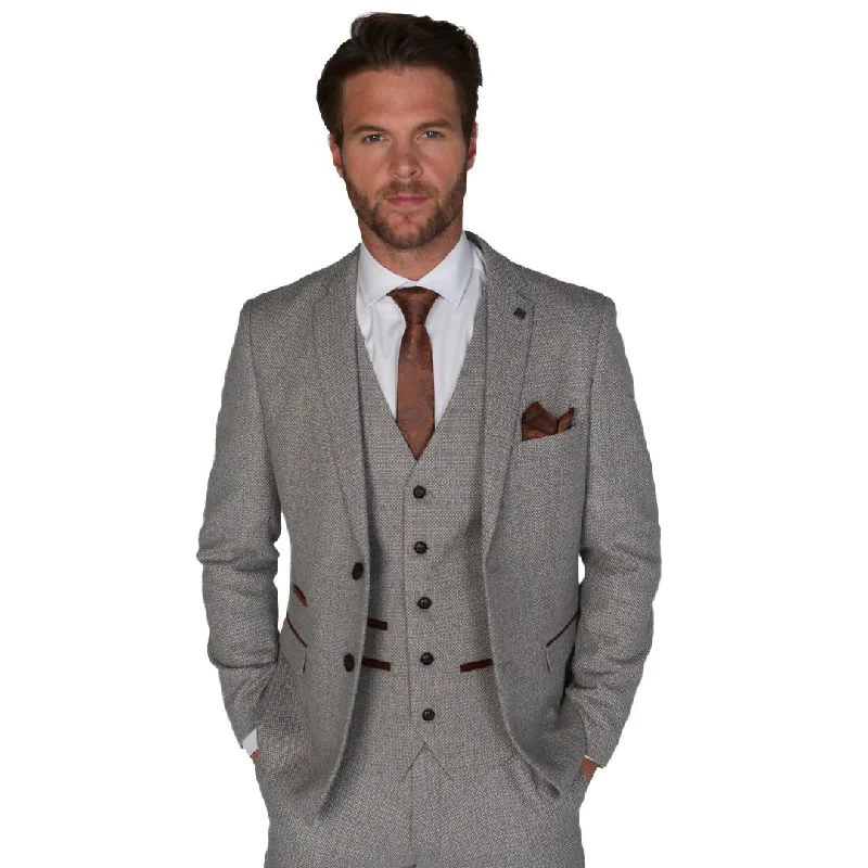  Ralph - Men's Classic Cream Tweed Blazer
