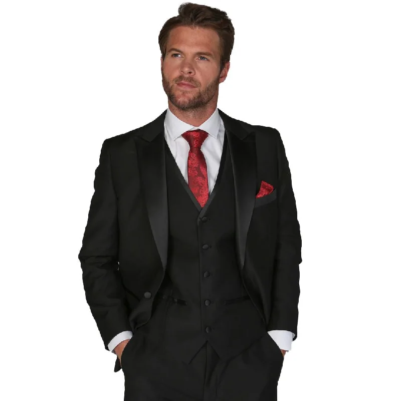 Corduroy Men Blazers in Earthy Tones​ Regent - Men's Black Blazer Wedding Prom