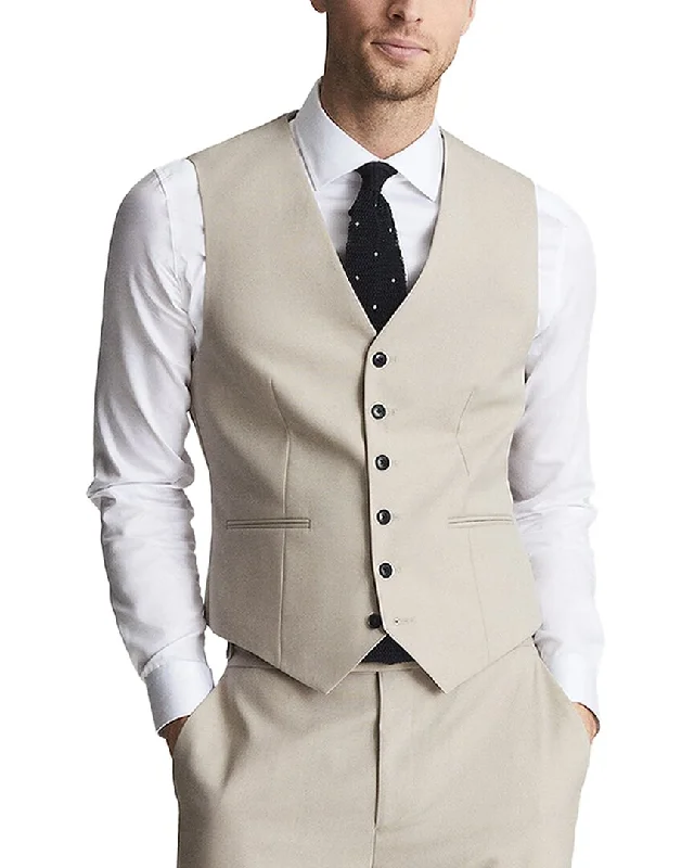 Velvet men waistcoats in rich jewel tones for a luxurious feel Reiss Fine Wool Vest