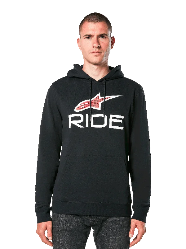 Plus Size Men's Puffer - Style Pullover in Black for Maximum Warmth and Style Ride 4.0 Hoodie