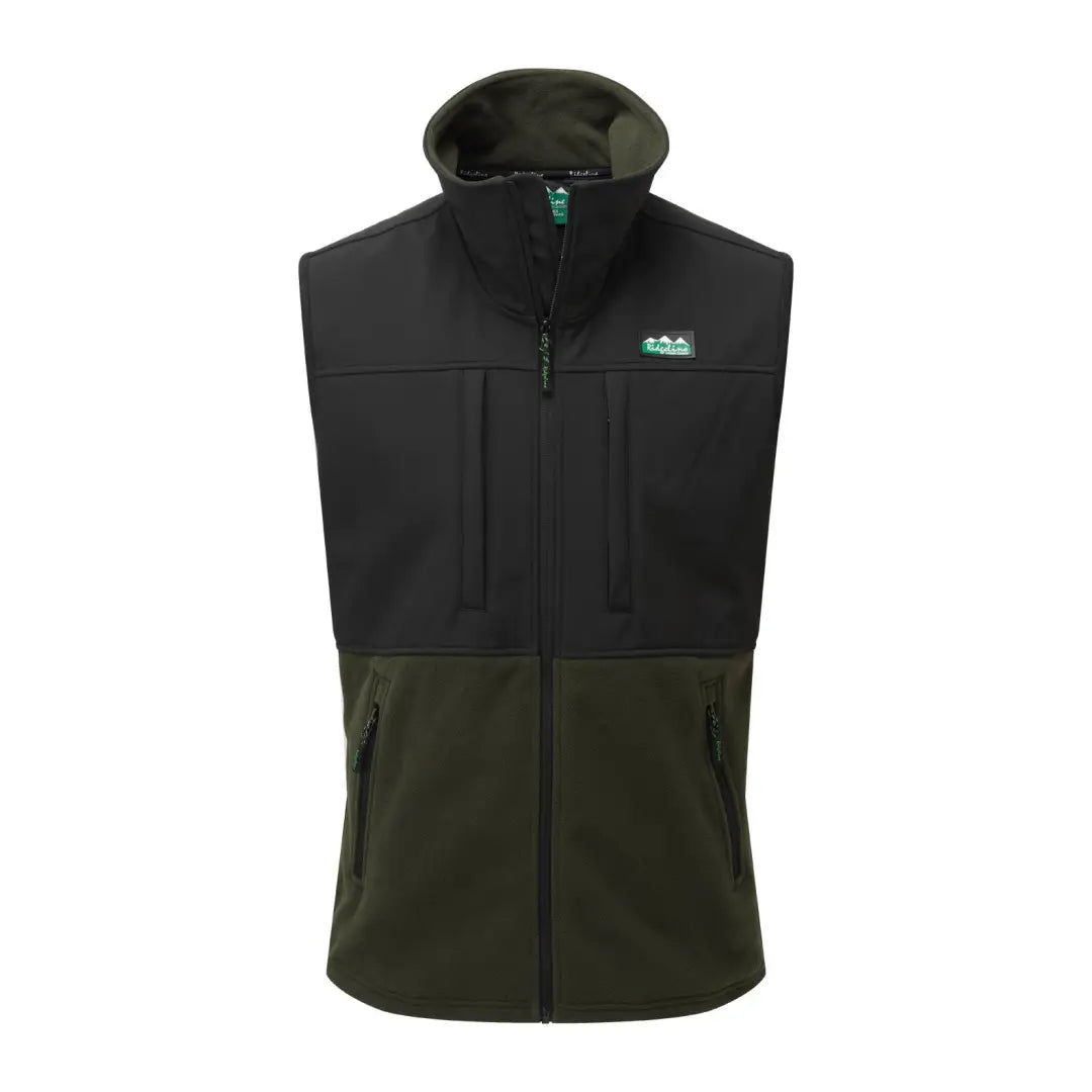 Men fleece - backed compression shirts for workouts Ridgeline Hybrid Fleece Gilet