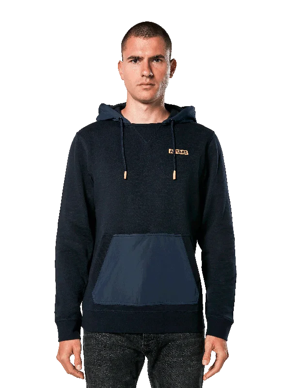 Men's Mock - Neck Pullover in Charcoal for a Modern and Sleek Appearance Rooted Hoodie