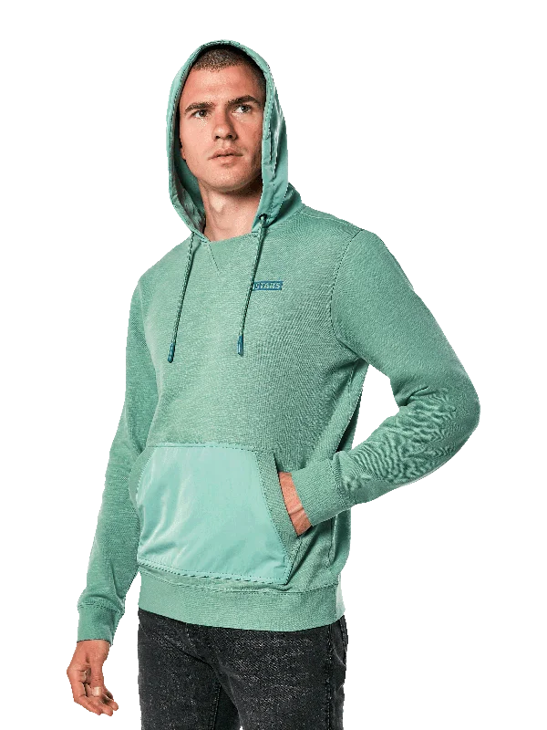Regular Fit Men's Denim - Look Pullover in Blue for a Casual and Edgy Outfit Rooted Hoodie